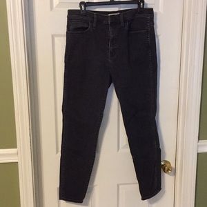 MADEWELL BLACK SKINNY JEANS SIZE 32